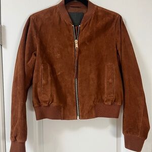 All Saints Orten Suede Bomber